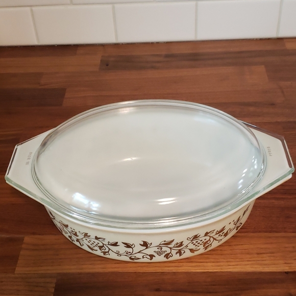 PYREX VINTAGE 1959 PROMOTIONAL GOLDEN GRAPES CASSE - Picture 3 of 7